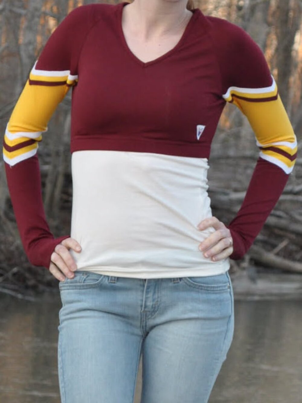 Varsity cheerleader top